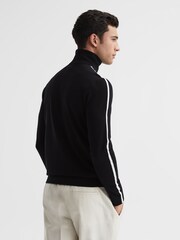 Reiss Black Aspen Long Sleeve Roll Neck Jumper - Image 5 of 6