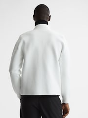 Reiss White Chiltern Hybrid Funnel Neck Jacket - Image 5 of 7