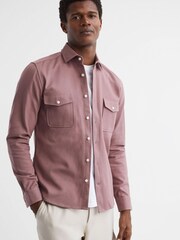 Reiss Woodrose Arlo Cotton Canvas Overshirt - Image 1 of 6