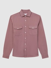 Reiss Woodrose Arlo Cotton Canvas Overshirt - Image 2 of 6