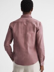 Reiss Woodrose Arlo Cotton Canvas Overshirt - Image 5 of 6