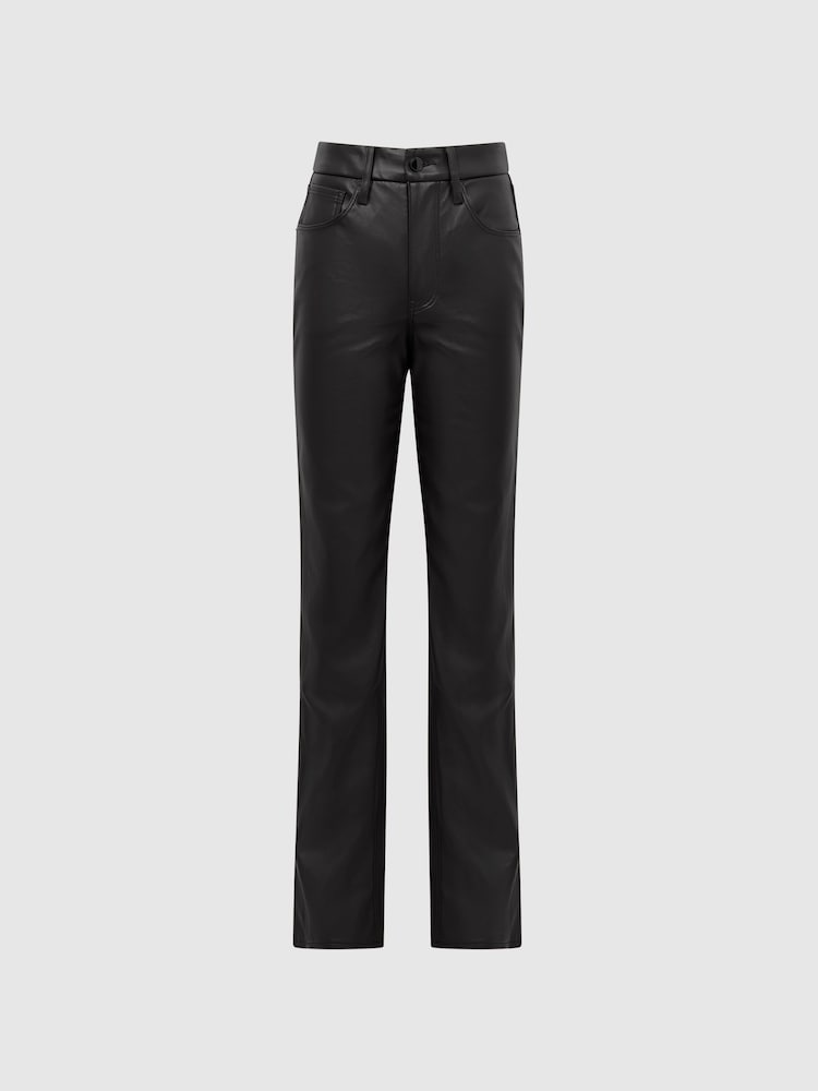 Good American Black Good American Better Than Leather Pants - Image 2 of 8
