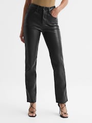 Good American Black Good American Better Than Leather Pants - Image 3 of 8