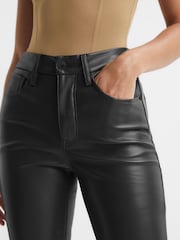 Good American Black Good American Better Than Leather Pants - Image 4 of 8