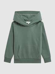 Farngrün - Reiss Alexander Oversize-Kapuzensweatshirt aus Baumwolljersey - Bild 2 von 6