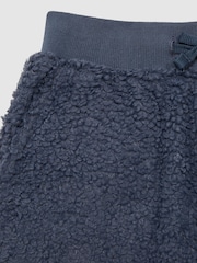 Reiss Blue Edward Junior Boucle Drawstring Joggers - Image 6 of 6