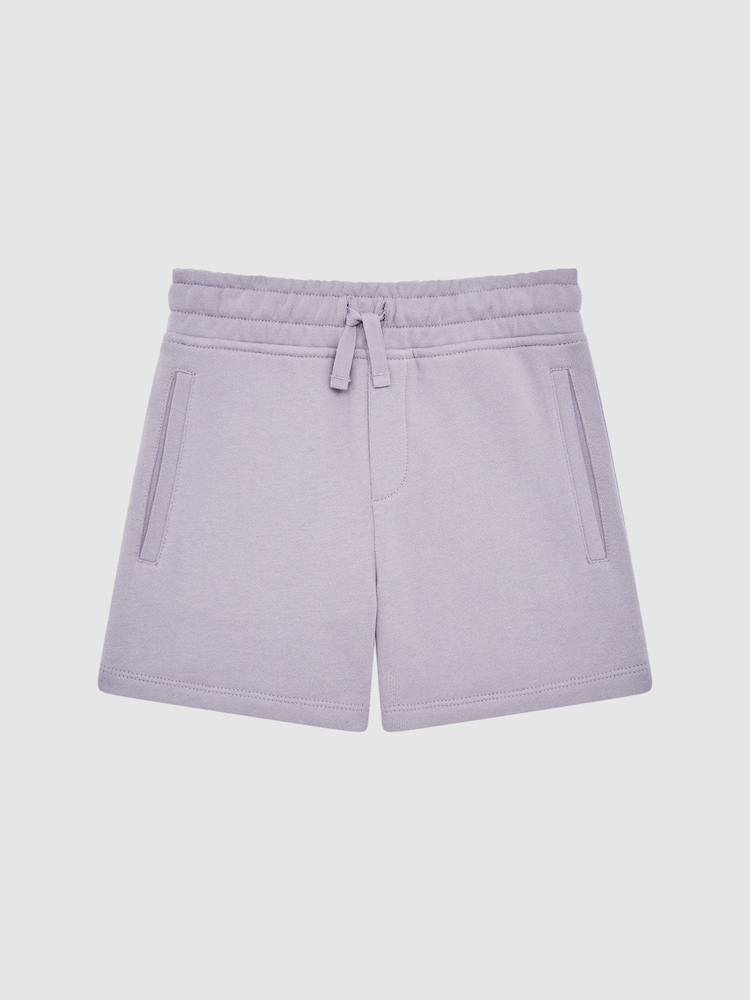 Reiss Lilac Henry Drawstring Jersey Shorts - Image 2 of 6