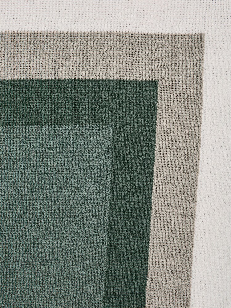 Salbeigrün - Reiss Suffolk Hemd mit kubanischem Kragen und Farbblockdesign - Bild 6 von 6