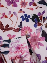 Reiss Lilac Heidi Senior Printed Cut-Out Dress - Image 6 of 6