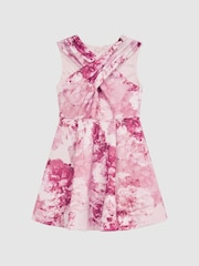 Reiss Pink Clara 4-9 yrs Floral Printed Dress - Image 2 of 5