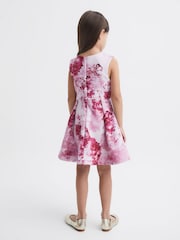 Reiss Pink Clara 4-9 yrs Floral Printed Dress - Image 5 of 5