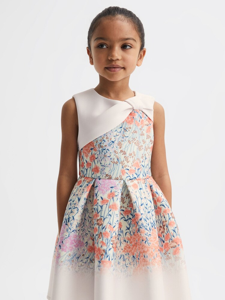 Reiss Emily Scuba Floral Printed Dress - Image 4 of 6