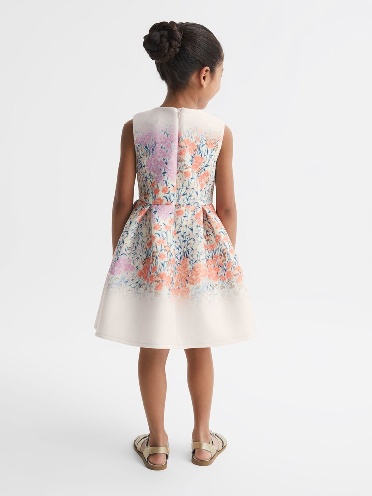 Reiss Emily Scuba Floral Printed Dress - Image 5 of 6