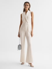 Reiss Ivory Dani Tuxedo Jumpsuit - Image 7 of 7
