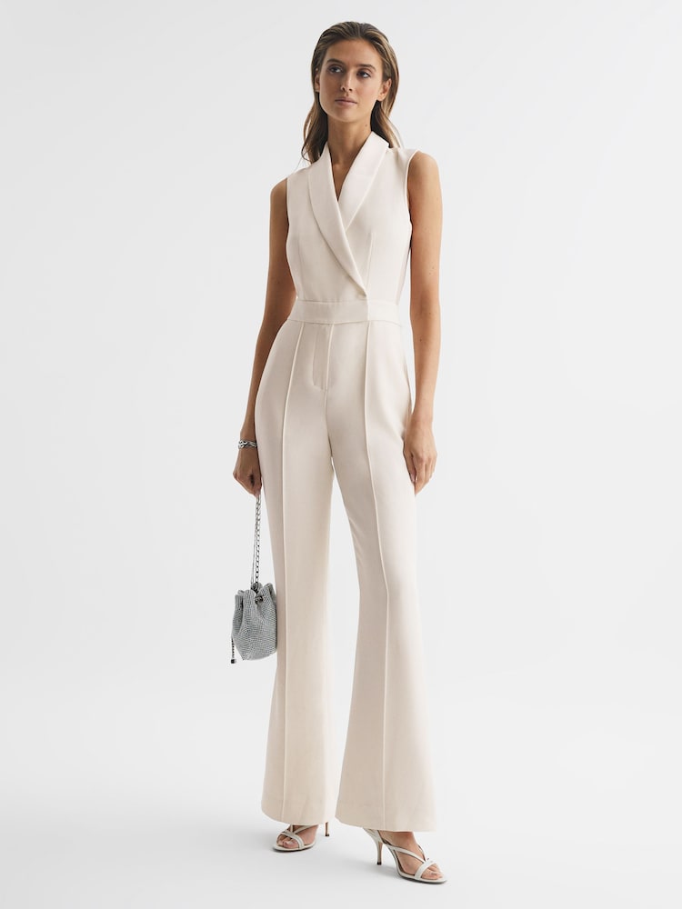 Reiss Ivory Dani Tuxedo Jumpsuit - Image 7 of 7