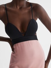 Reiss Pink Cara Strappy Cut-Out Midi Dress - Image 4 of 5