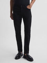 Reiss Black Jet Slim Fit Jeans - Image 1 of 6