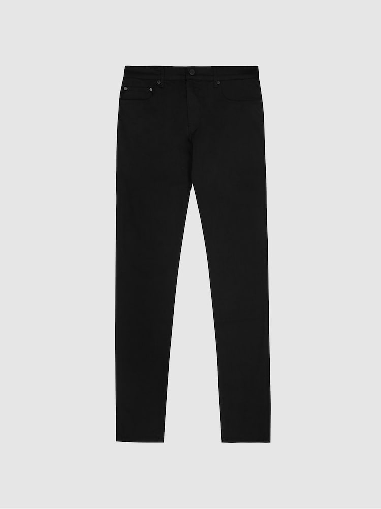Reiss Black Jet Slim Fit Jeans - Image 2 of 6