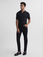Reiss Black Jet Slim Fit Jeans - Image 3 of 6