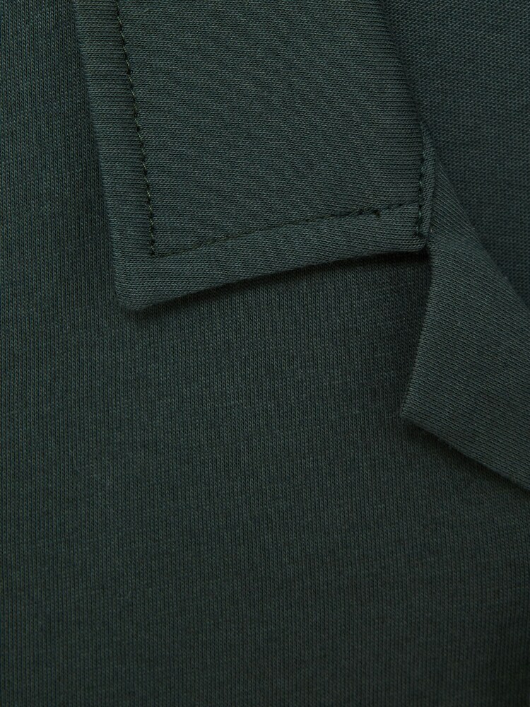 Reiss Pine Green Caspa Cotton Jersey Buttoned Shirt - Image 7 of 7 Reiss Pine Green Caspa Cotton Jersey Buttoned Shirt - Image 7 of 7