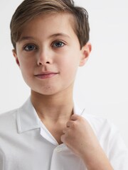 Reiss White Caspa Cotton Jersey Buttoned Shirt - Image 4 of 6