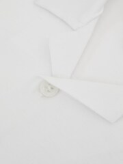 Reiss White Caspa Cotton Jersey Buttoned Shirt - Image 6 of 6