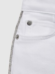 Reiss White Nala 4-9 yrs Sparkle Stripe Jeans - Image 6 of 6