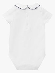 Trotters London Little White/Navy Milo Piped Body - Image 2 of 3