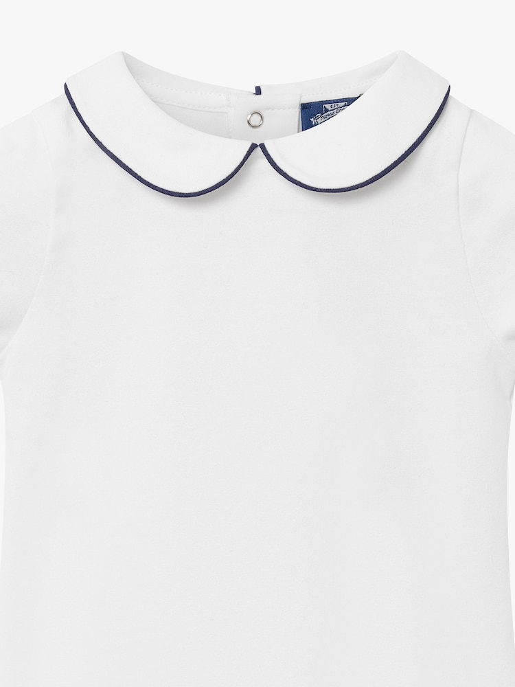 Trotters London Little White/Navy Milo Piped Body - Image 3 of 3