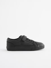 Black Minecraft Elastic Lace 1 Strap School Shoes - Image 2 of 5