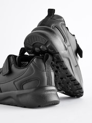 Black Wide Fit (G) Single Strap School Trainers - Image 4 of 7