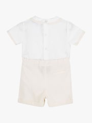 Trotters London Little 100% Cotton Oatmeal/White Rupert Set - Image 2 of 5