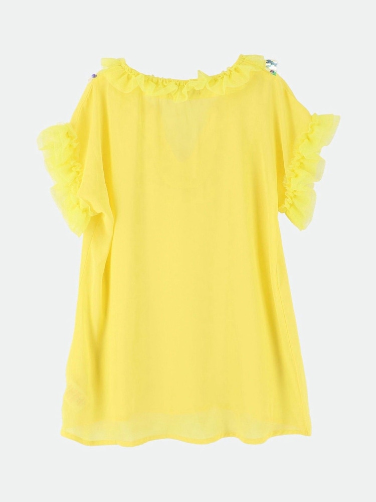 Angels Face Irena Lemon Yellow Sequin Kaftan - Image 2 of 2