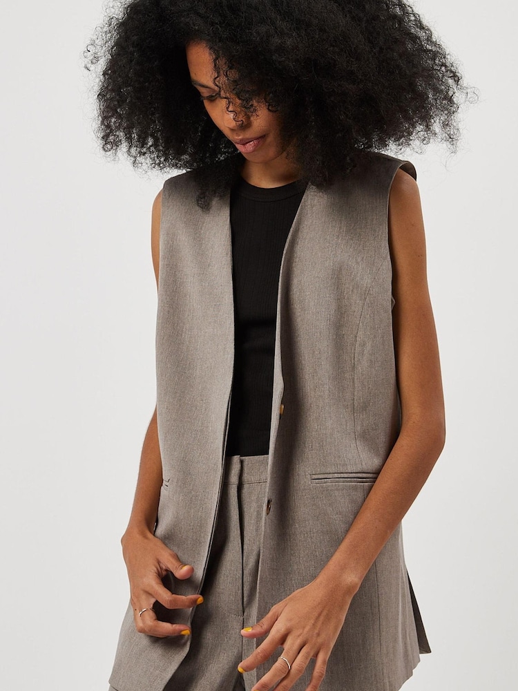 Minimum Blikka Brown Waistcoat - Image 1 of 4