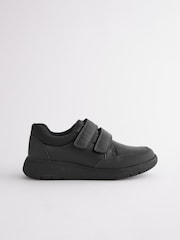 Schwarz - Schuhe mit Klettverschluss für die Schule - Bild 2 von 5