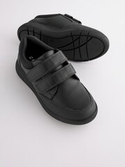 Schwarz - Schuhe mit Klettverschluss für die Schule - Bild 3 von 5