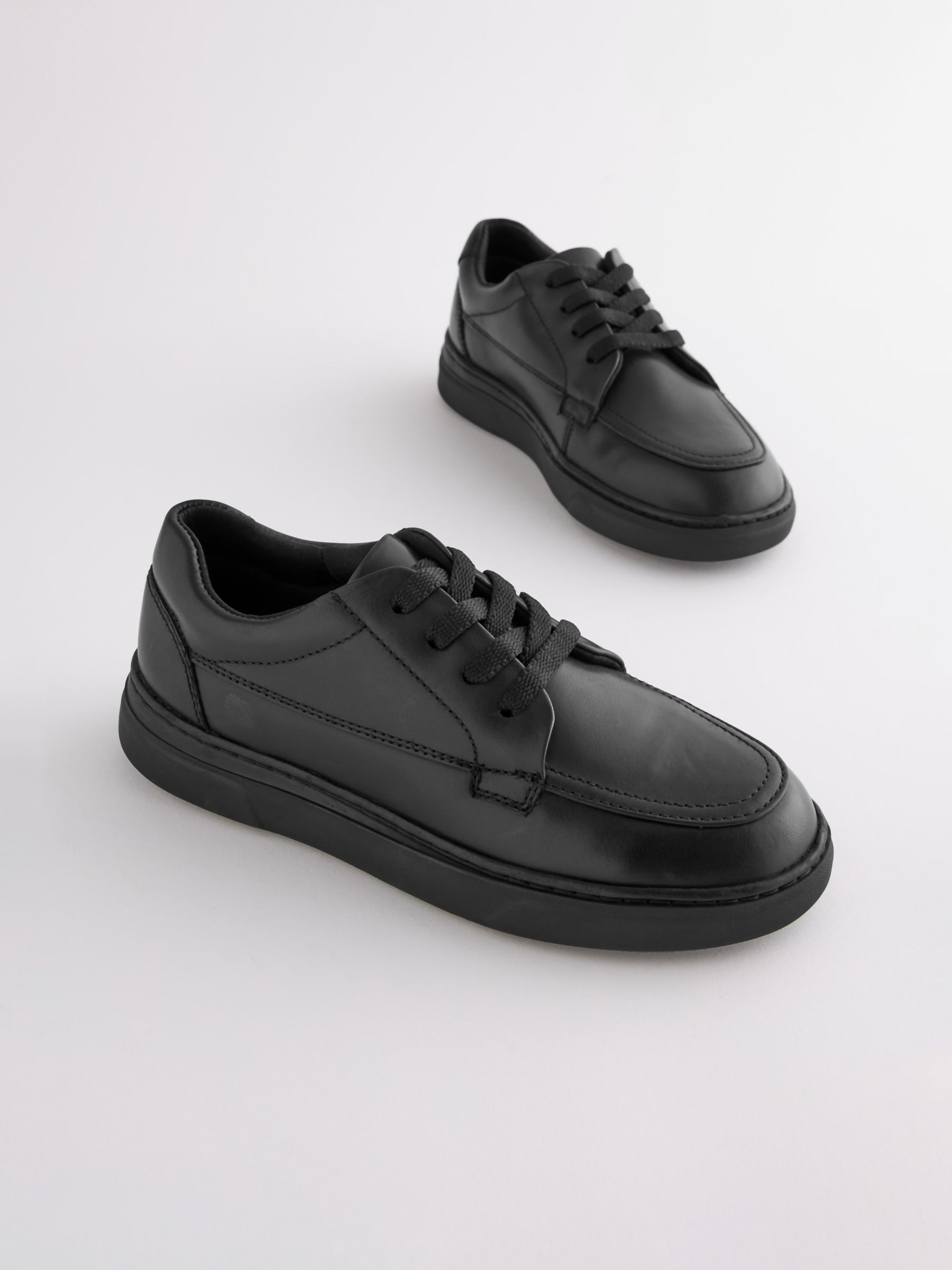 Buy Black Leather Lace Up School Shoes from Next Germany