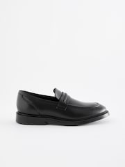 Noir - Mocassins en cuir pour l’école - Image 2 de 5