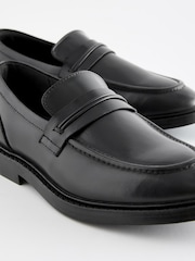 Noir - Mocassins en cuir pour l’école - Image 4 de 5