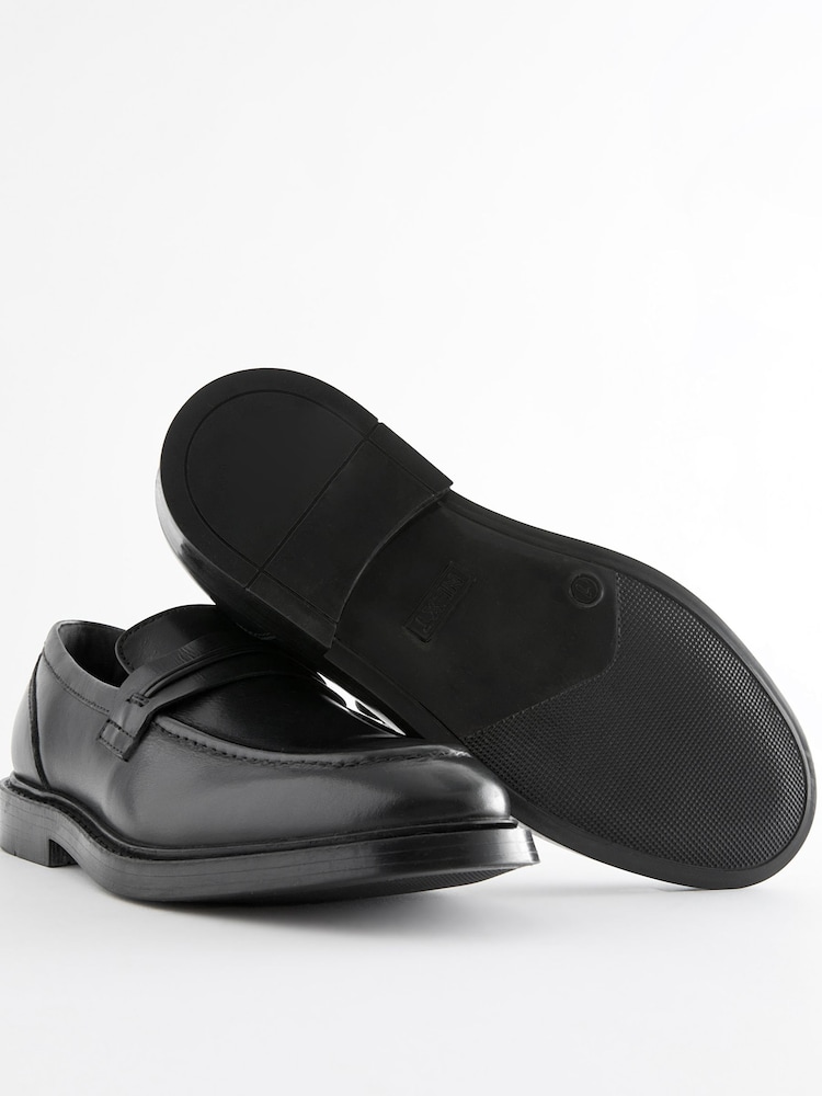 Noir - Mocassins en cuir pour l’école - Image 5 de 5