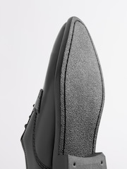 Schwarz - Schnürschuhe aus Leder für die Schule - Bild 4 von 5