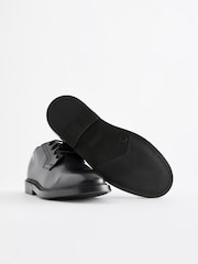 Black School Leather Square Toe Shoes - Image 4 of 5