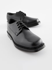 Black School Leather Lace-Up Shoes - Image 4 of 5