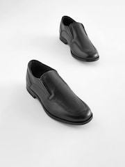 Black School Leather Loafers - Image 1 of 6