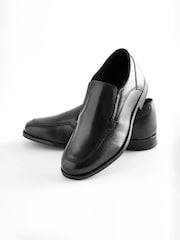 Black School Leather Loafers - Image 3 of 6