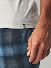 Grey/Blue Check Motionflex Cosy Pyjamas Set - Image 4 of 6