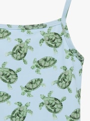 Trotters London Blue Turtle Peplum Swimsuit - Image 4 of 4