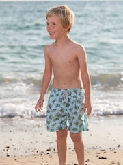 Trotters London Blue Turtle Swimshorts - Image 1 of 4