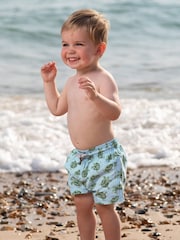 Trotters London Little Blue Turtle Swimshorts - Image 1 of 4