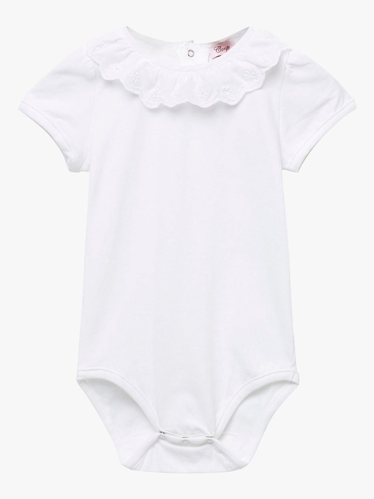 Trotters London Little White Katie Anglaise Body - Image 1 of 3